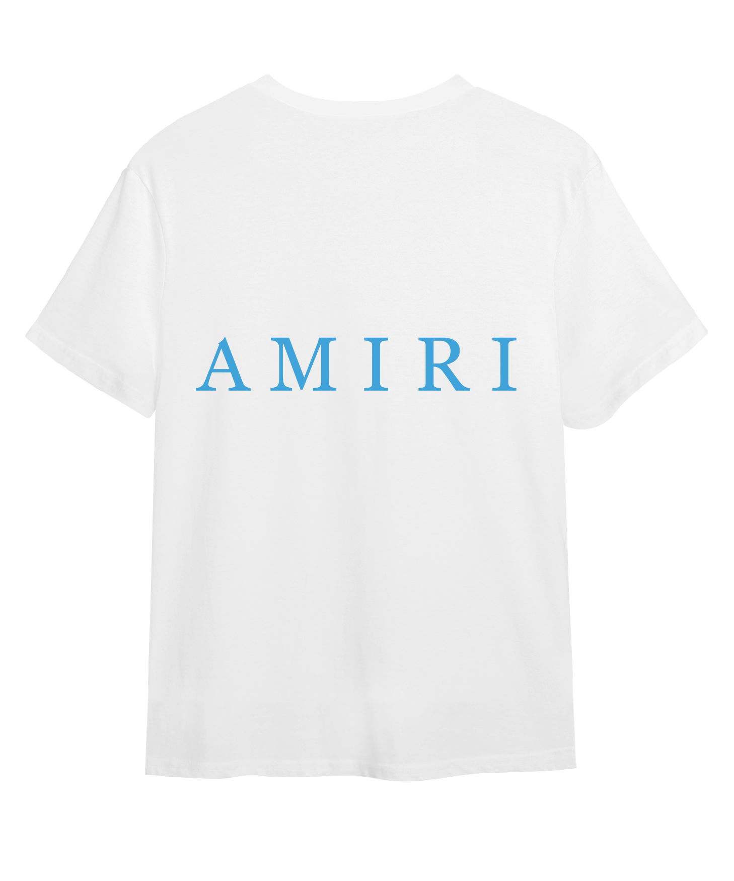 Футболка с логотипом Amiri 2 Blue Спина