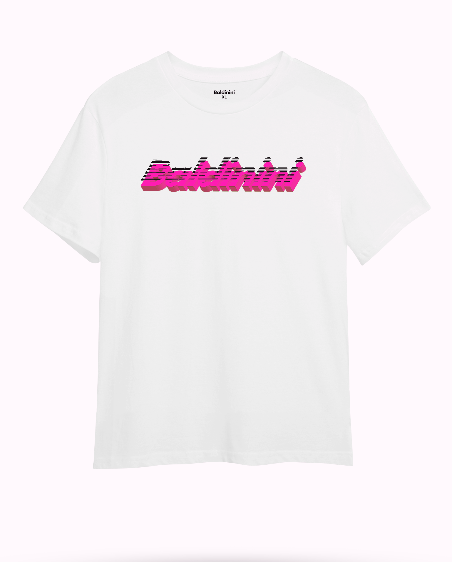 Футболка с логотипом Baldinini 3D Pink -W-S