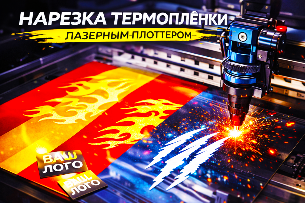 -10% на резку логотипов лазерным плоттером от 5-ти метров