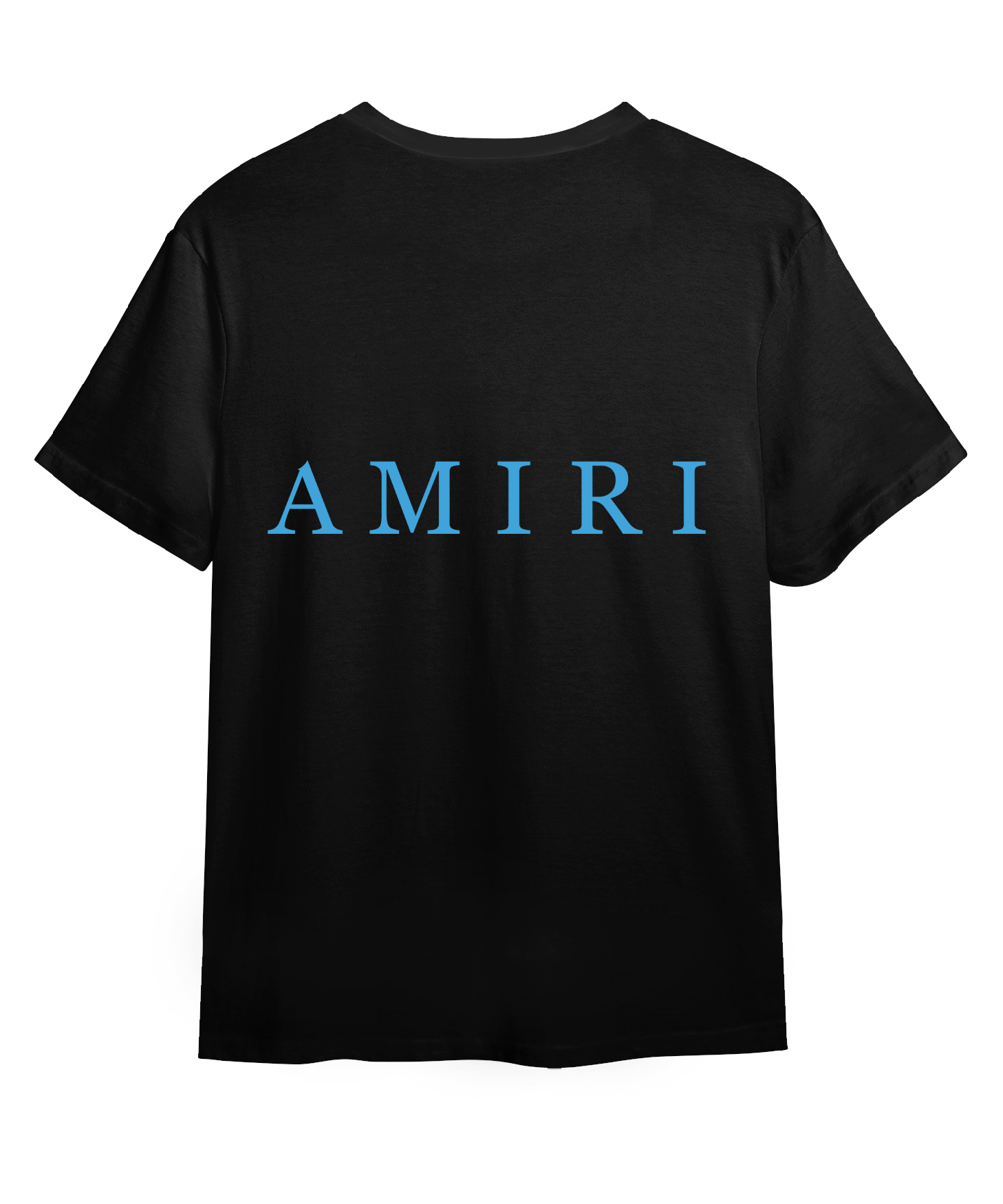 Футболка с логотипом Amiri 2 Blue Спина